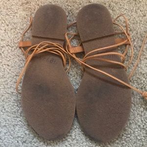 Madewell Shoes - tan boardwalk leather lace up gladiator sandals Madewell Shoes - tan boardwalk leather lace up gladiator sandals
